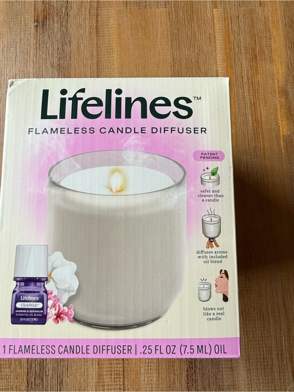 Lifelines Flameless Candle Diffuser New In Box - Picture 3 of 7